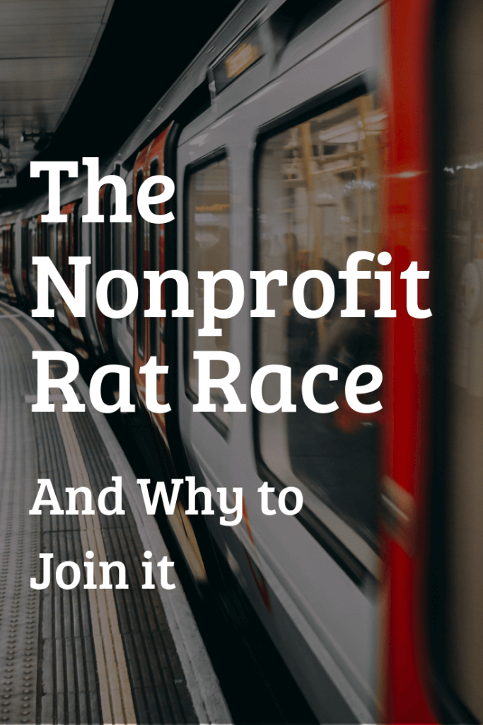 subway commute nonprofit rat race