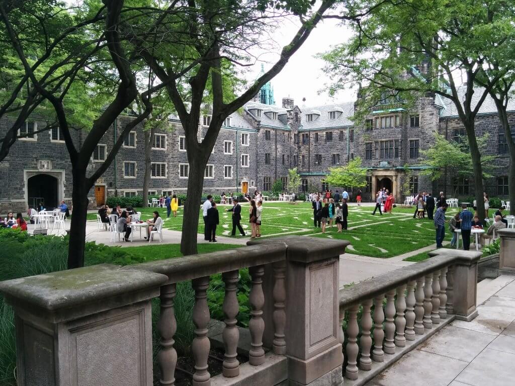 College campus quad