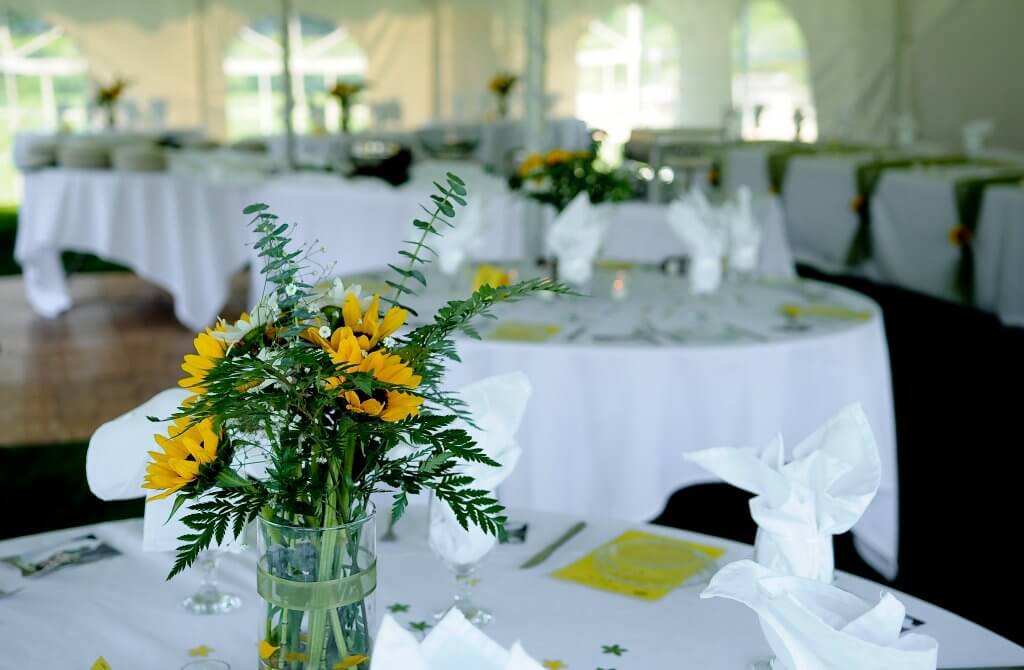 Reception Tables Flowers