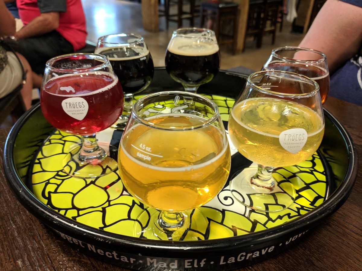 beer brewery flights