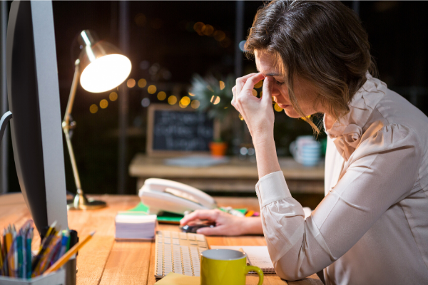 woman stress burnout