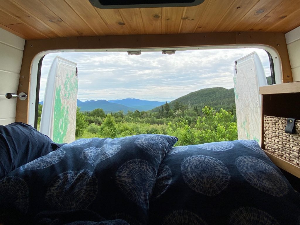 vanlife campervan scenic viewpoint 