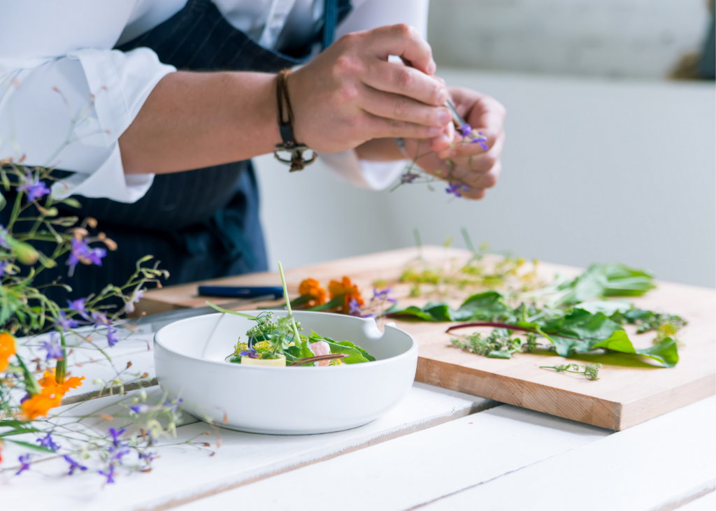 cooking vegetables 