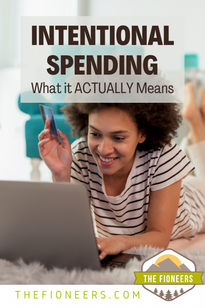 intentional spending woman credit card