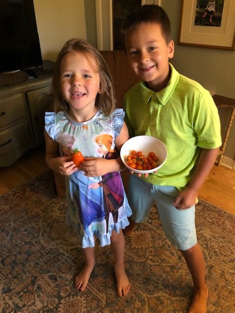 kids happy tomatoes