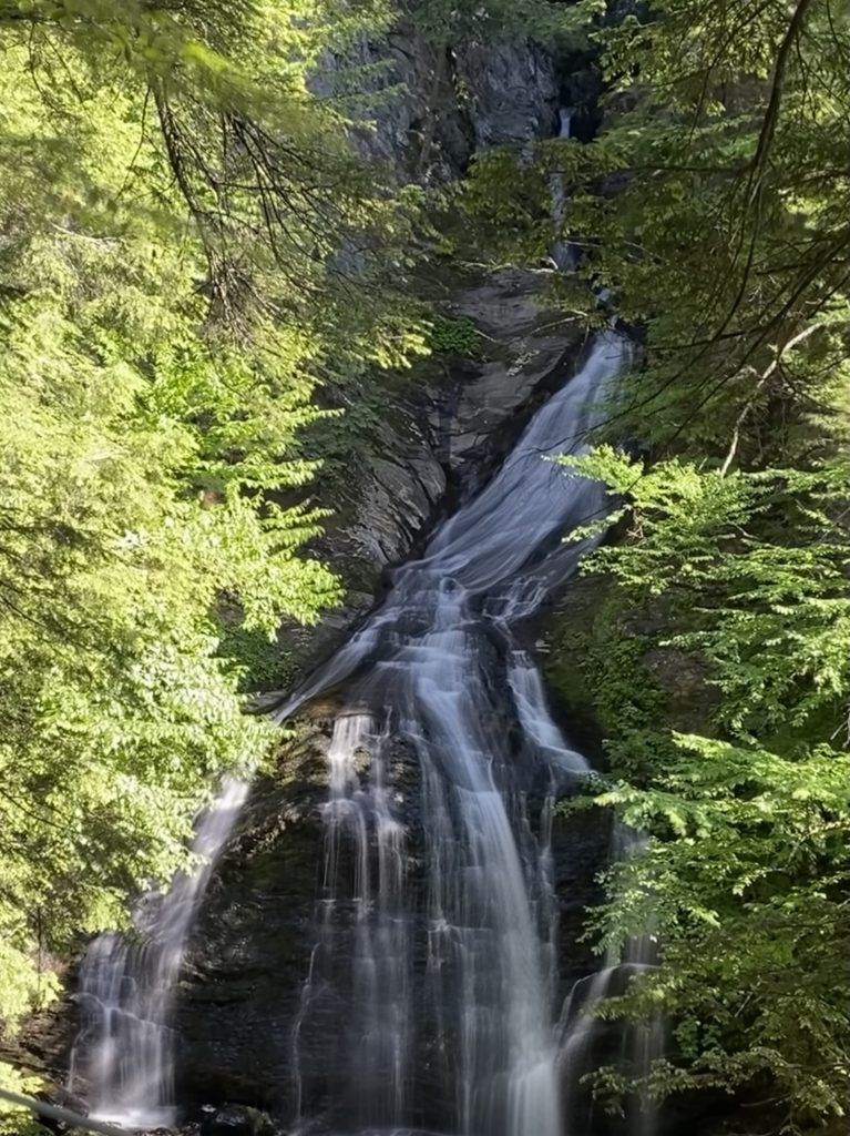 waterfall hike Vermont