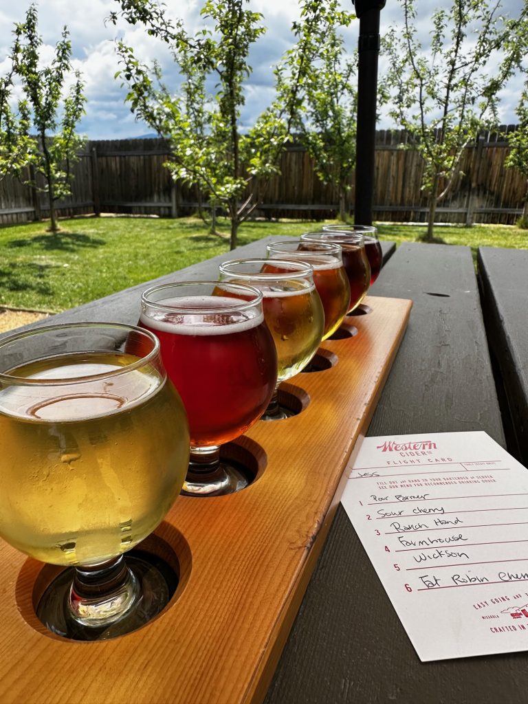 cider tasting flight 