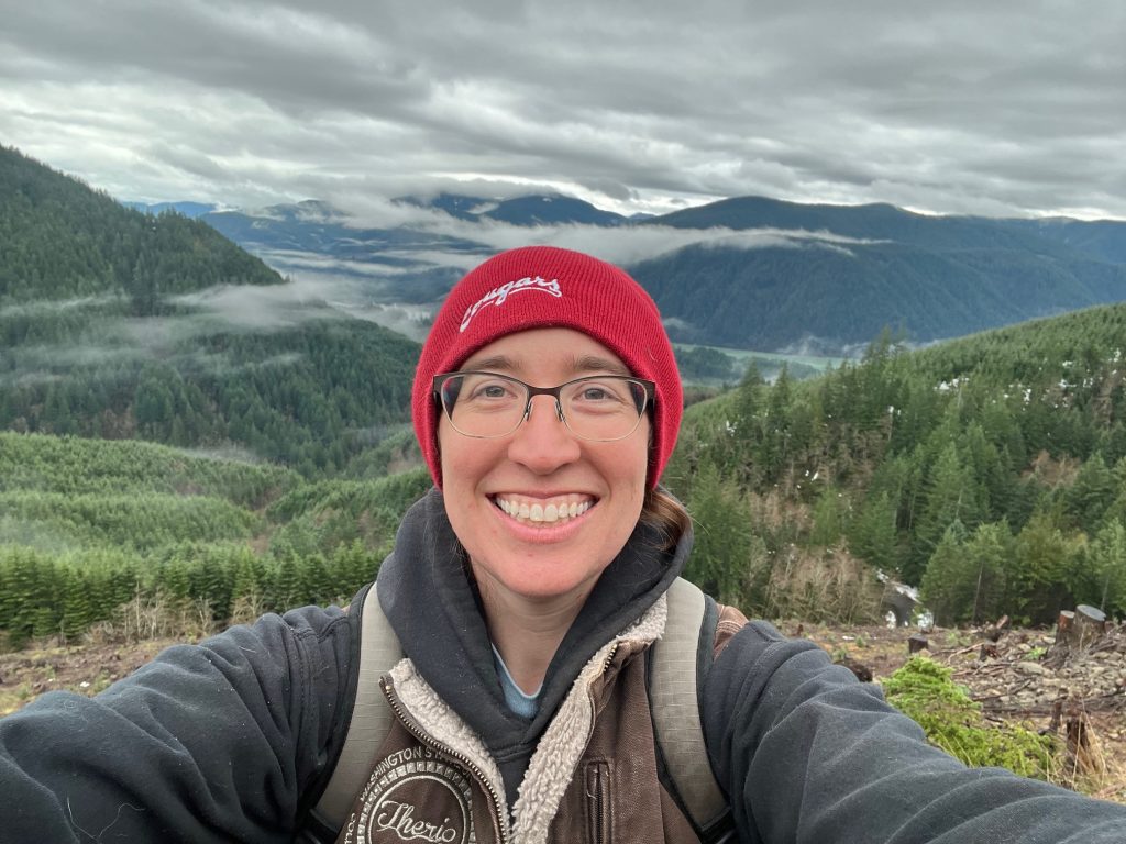 woman hike mountain